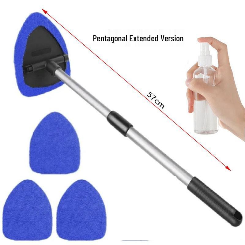 Telescopic Microfiber Car Window Cleaning Brush & Scraper