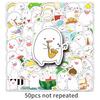 50 Wow Wow Wow Wow Cartoon Stickers Cute Japanese Comics What Kind of Life Do You Want To Live Out  Decorative Mobile Phone Case Stickers