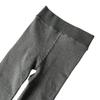Matte Grey Cotton Leggings with Thin Fleece, 140-200g, Slimming Pantyhose for Spring & Autumn.