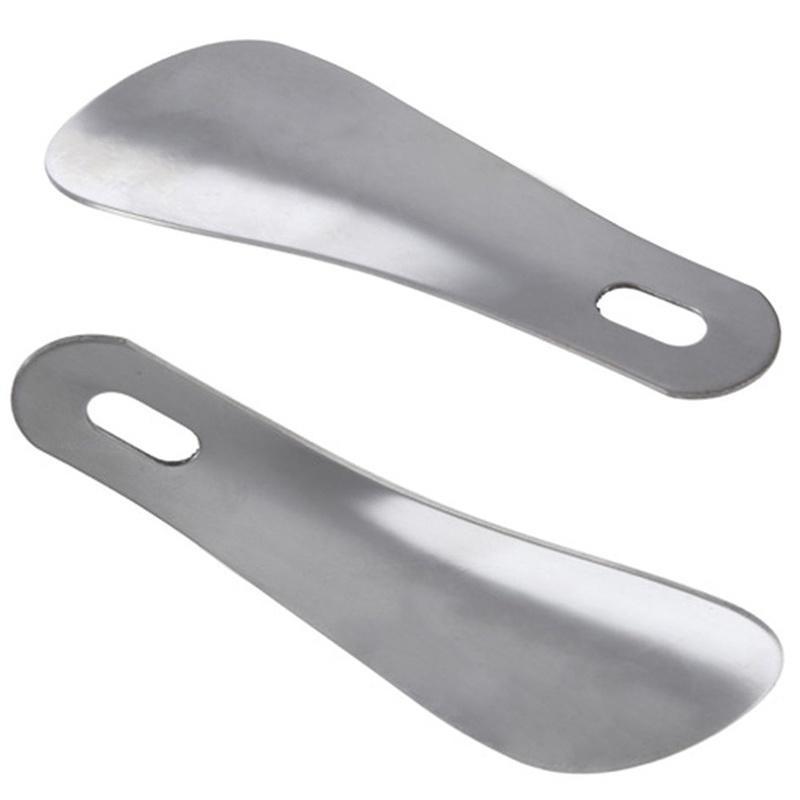 Nová 10cm 4" Profesionální Kovová Obouvací Lžíce z Nerezové Oceli Dlouhá Lžíce na Obouvání