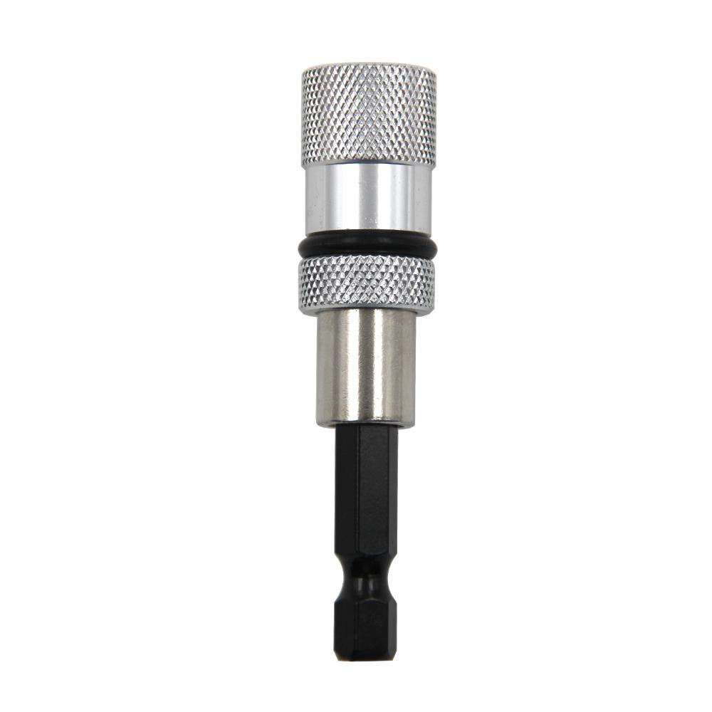 1/4 Stainless Steel Electric Screwdriver Bit Limit Magnetic Connecting Rod Screwdriver Depth Adjustable Extension Rod Tool