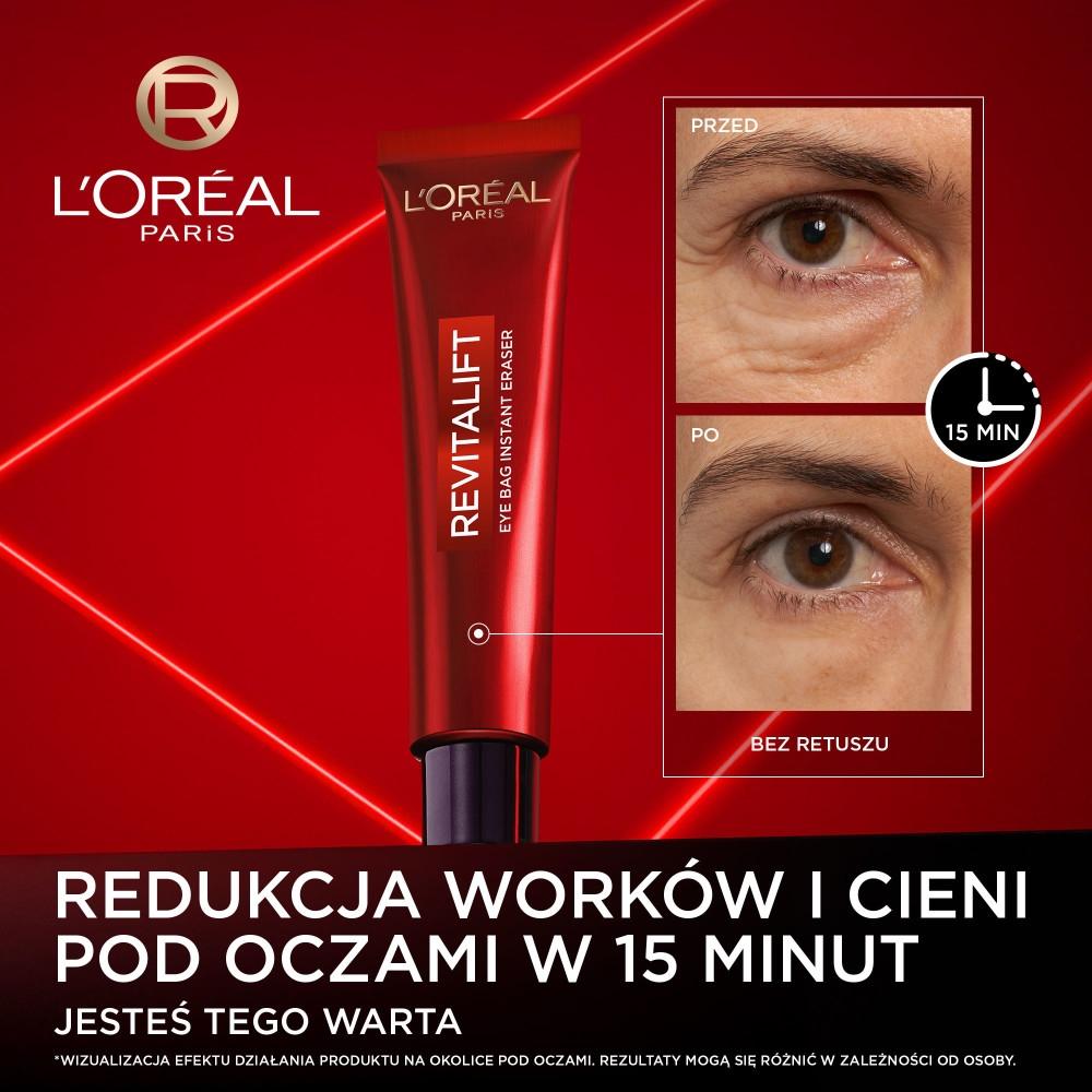 Loreal revitalift laser eye bag instant reduktor cieni i "worków" pod oczami 15ml