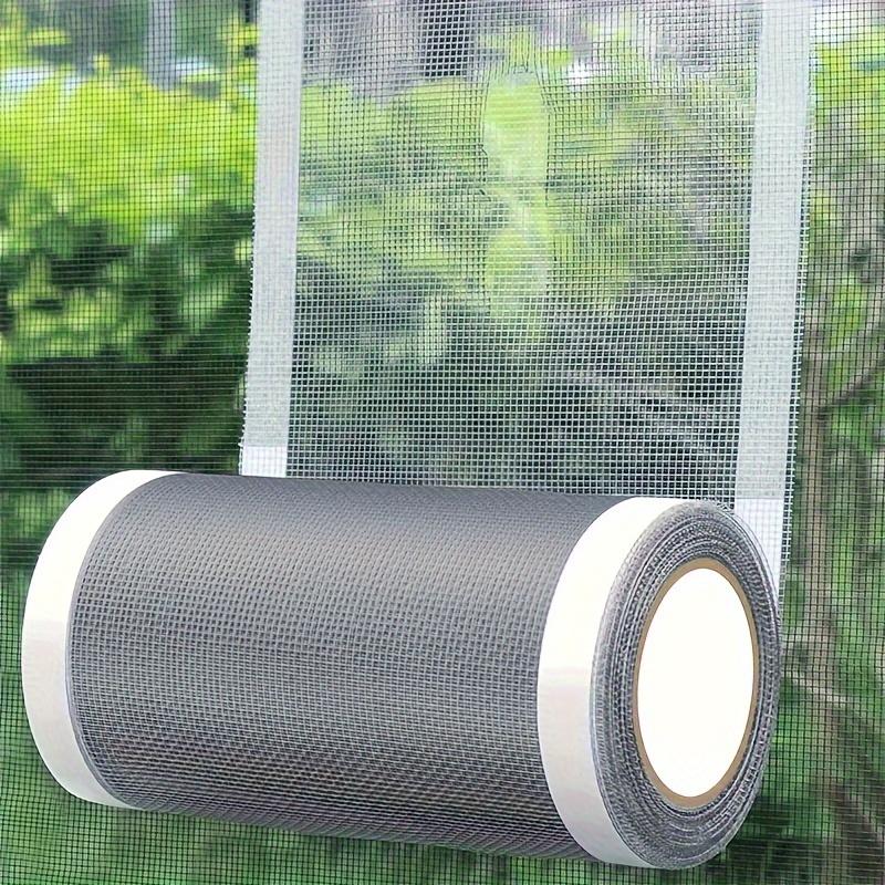 Waterproof Screen Repair Tape Roll, Self-Adhesive Netting for Windows & Doors, Tear-Proof Adhesive Film with Strong Bond, Mosquito Net Repair