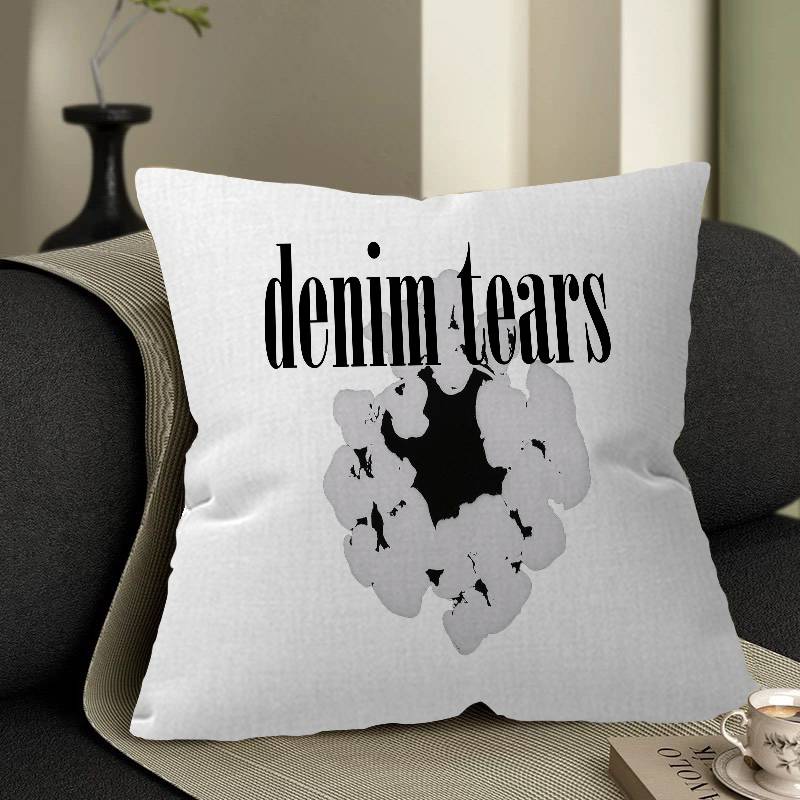 

D-Denim T-Tears Office Cushion Pillowcase Car Cushion Cover45X45CM Lumbar Pillowcase Sofa Pillowcover 12x12Inch