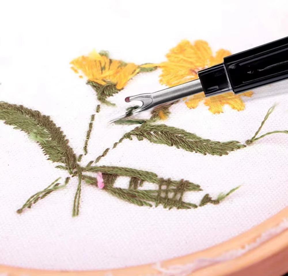 Fenrry 6Pcs/Set Plastic Handle Craft Thread Cutter Seam Ripper Stitch Unpicker Sewing Tool Cross-Stitch Sewing Thread Remover