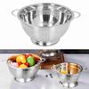 Fruit Strainer Basket Multipurpose Stainless Steel Vegetable Fruit Kitchen Colander Bowl For Pasta Fruit Noodle 26cm / 10.2in