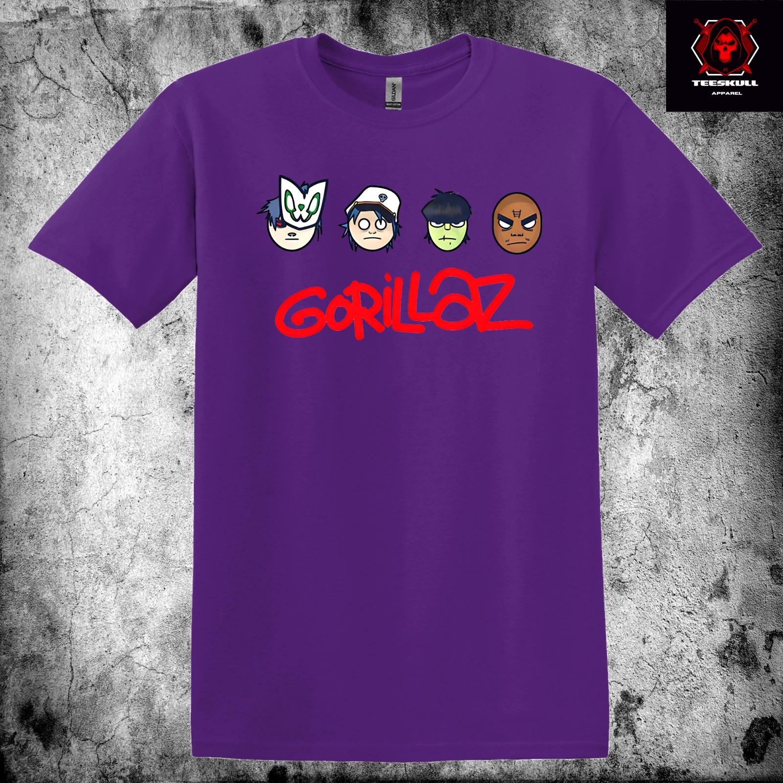 Gorillaz Indie Alternative Rock Premium Heavy Cotton Unisex T-Shirt XL