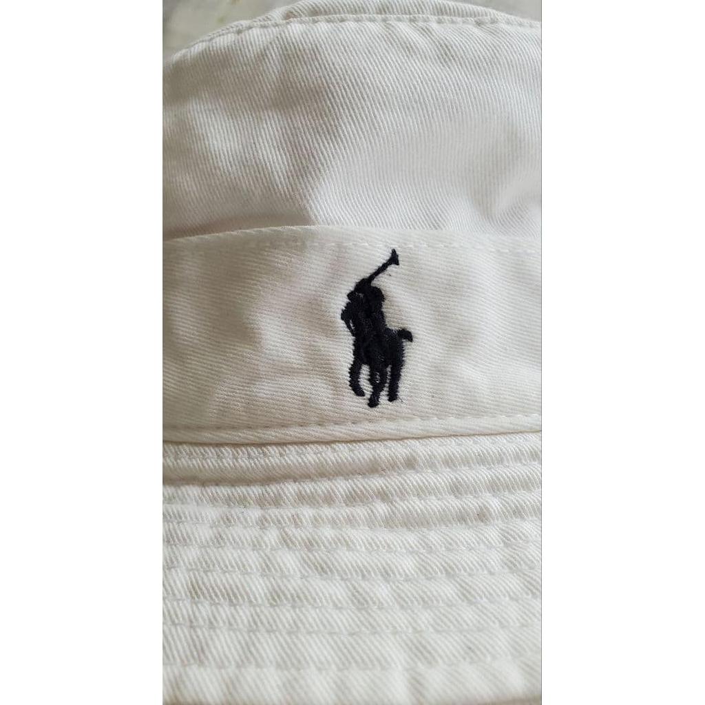 Used 90s Ralph Lauren Hat Bucket Hat Made In Taiwan White