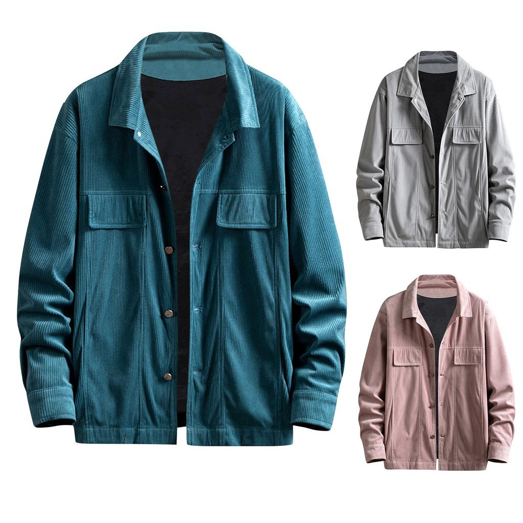 Autumn New Corduroy Youth Trend Men's Fashion Casual Coat Men's Wear