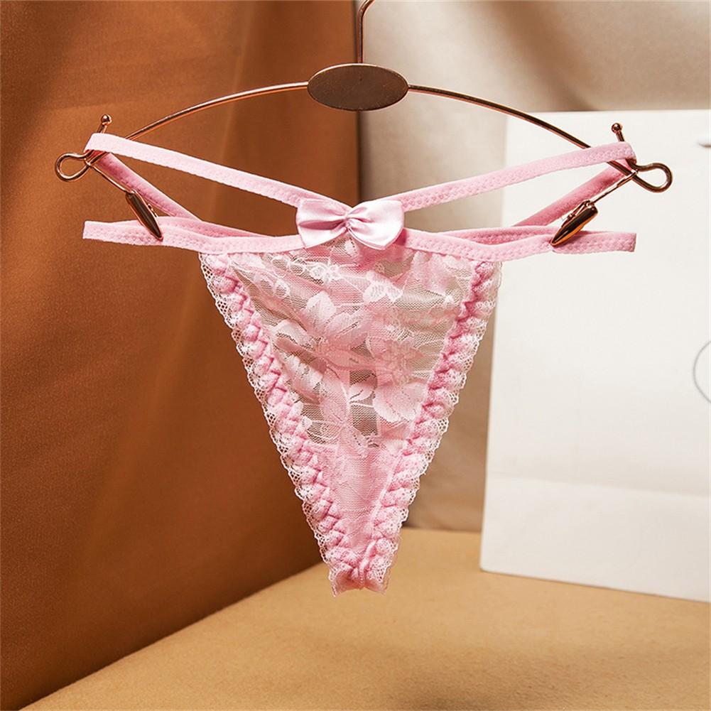 Sexy Low Rise Sheer Women\'s T-back Thong Underwear Women