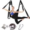 Aerial Yoga Hammock with 6 Handles and Stretch Band for Home Fitness