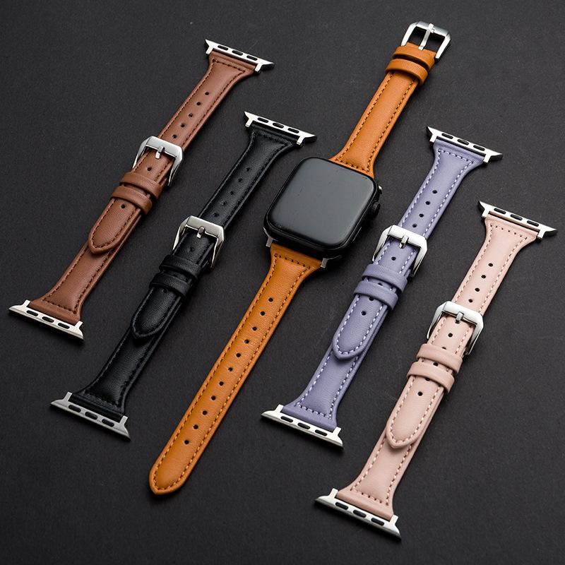 Cinturino Sottile in Vera Pelle per Apple Watch