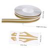 HIAKDOFT Gold Pinstripe Tape Car Side Stripe Decal Weatherproof Waterproof Car Truck Decor Sticker
