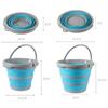 Secchio pieghevole da 5/10 litri, secchio pieghevole portatile, secchio in silicone per lavaggio auto, secchio per pesca all'aperto, secchio da viaggio, secchio per la casa