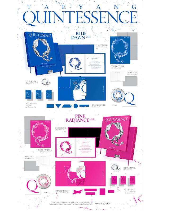 [Vorbestellung] TAEYANG - QUINTESSENCE Album Set (Zufällige Version) Offizielles K-Pop-Album