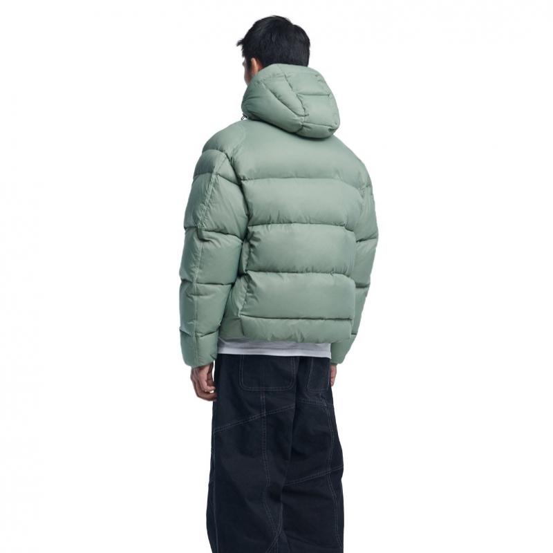 NOMANUAL Hooded Duck Down   Sage Green  Division