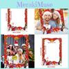 Scene Decor Christmas Paper Photo Frame Prop For Kids Adults Pictures Holiday