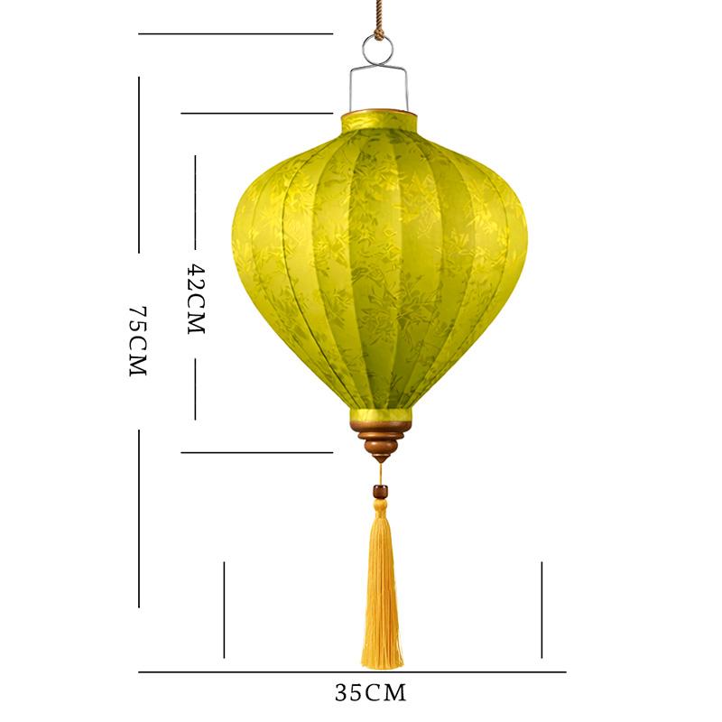 

Oriental Ancient Style Satin Silk Lantern 14 Inch Vietnam Palace Lantern Mid Autumn Festival Chinese New Year Hanging Decor 14INCH