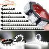1PCS DRL COB White Flexibles Fog Lights Day Times Running Auto Head Lamp Waterproof 10w Bright Led Car Styling Gluttonous Snake