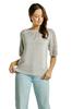 Neli Women' Openwork Blouse, Gray, Cameo, Size ""