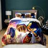 Cartoon Sonic Bedding Set, 3D Soft Duvet Cover Set 2/3pcs, All Season Comfortable Quilt Cover for Kids Boys