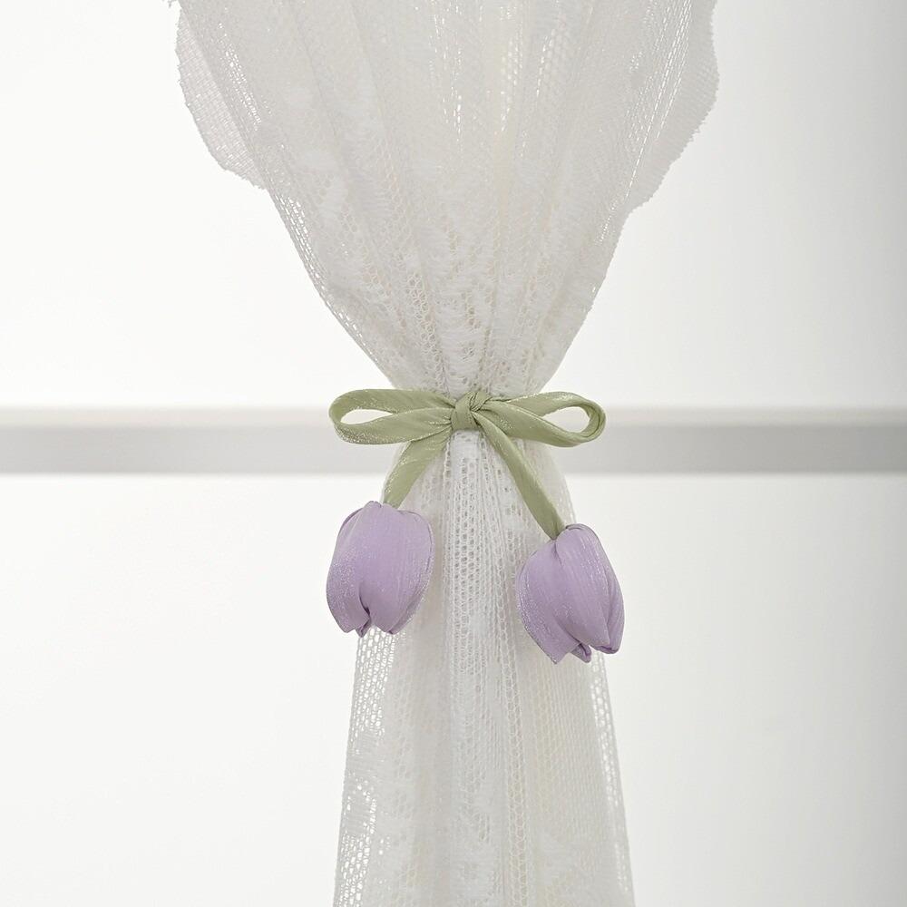 1 Paar Elegante Tulpen-Vorhangbänder Verstellbare Vorhangschnalle Elegante Vorhänge Kordel Wohnzimmer