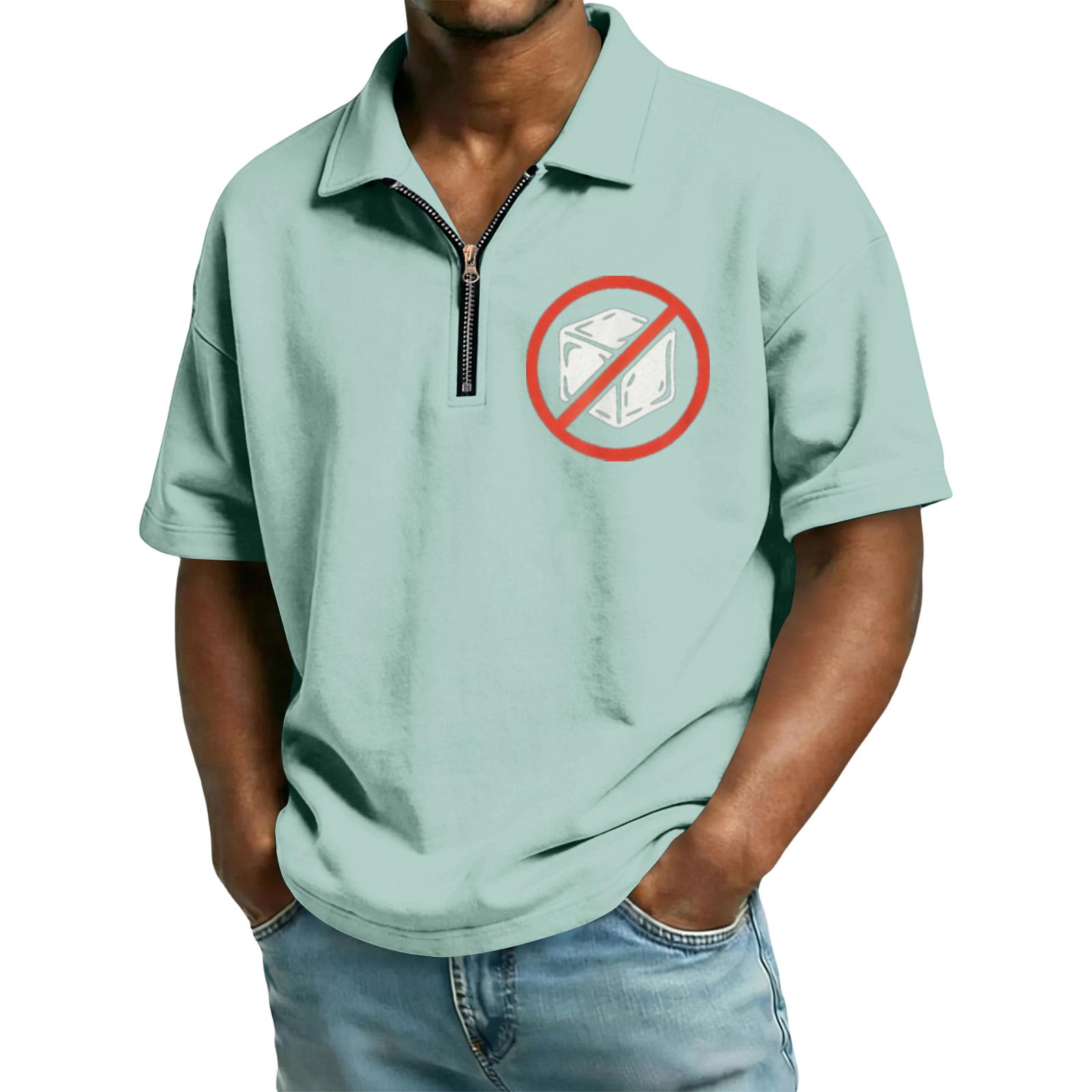 

Мужская повседневная свободная футболка с принтом флага и букв - Мужская без воротника с коротким рукавом XXXL