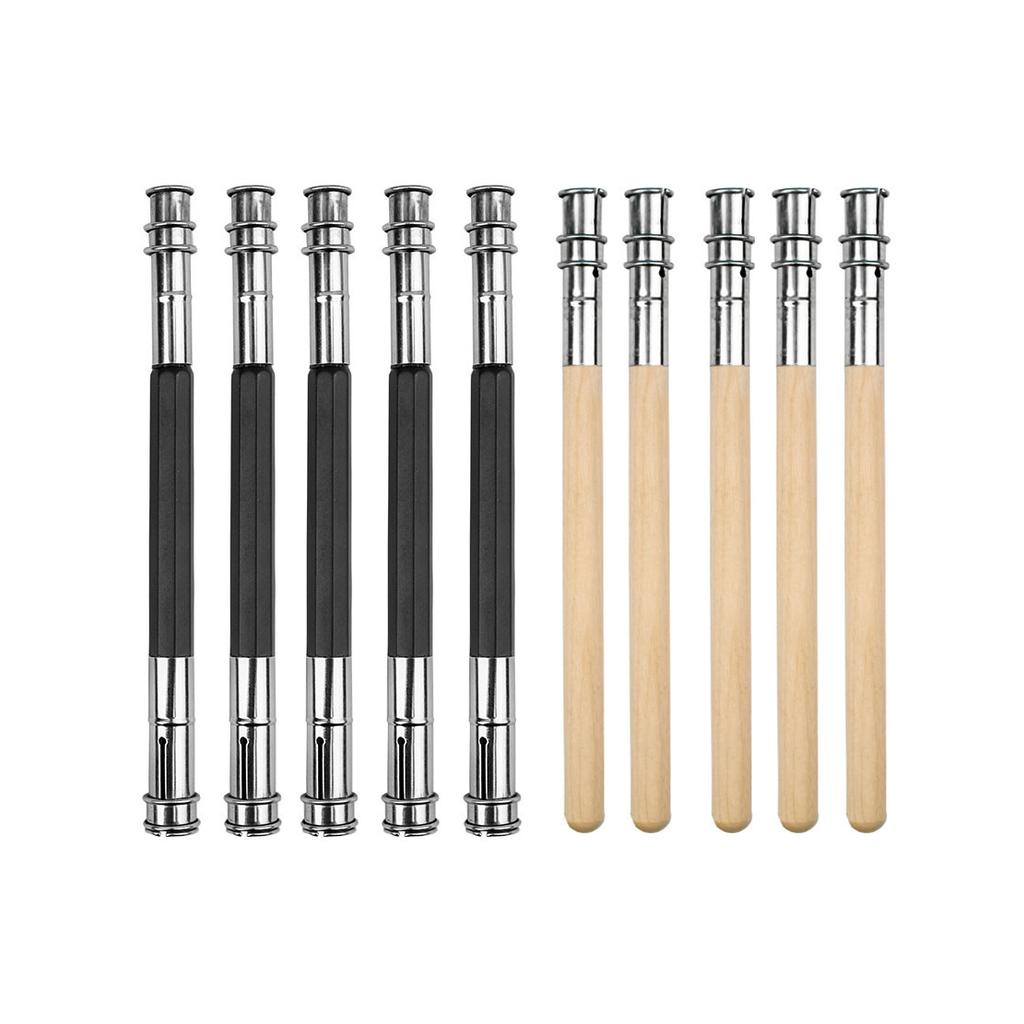 10pcs Double-Ended Pencil Extender for Short Pencils, Wooden Pencil Lengthener for Artists, Students, Drawing & Writing Tools