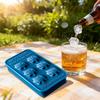 Hippo-shaped Ice Cube Mold Food Grade Silicone 6-Grids Ice Mould Collectible Ice Maker Drink Accessories