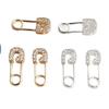 14K Gold-Filled Zircon Brooch Clip for DIY Crystal Bracelets