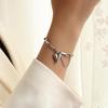 Tassel Heart Pendant Minimalist 18k Gold Titanium Clavicle Necklace Set