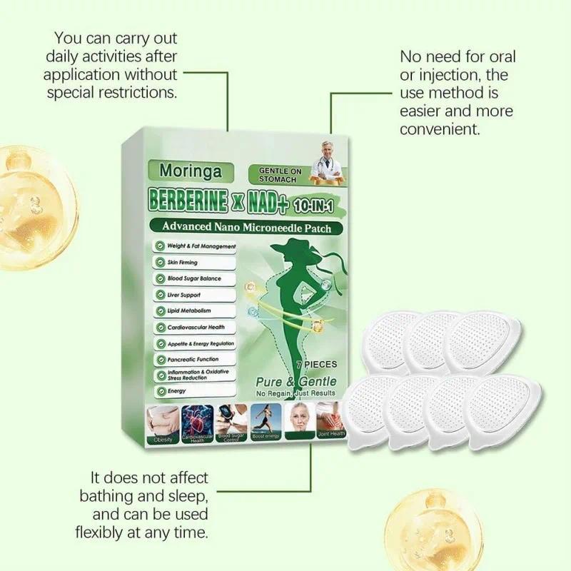 35Pcs Nano Microneedle Patch Natural Gentle Patches Metabolism Support Body Firming Patch Moisturizing Firming Skin for Women Men