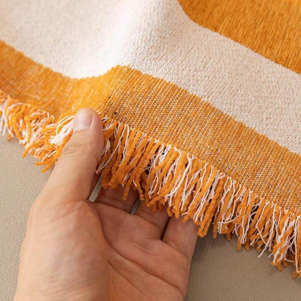Washable Clover Jacquard Chenille Sofa Towel With Tassels Living Room Couch Cover Furniture Protector Leisure Blanket