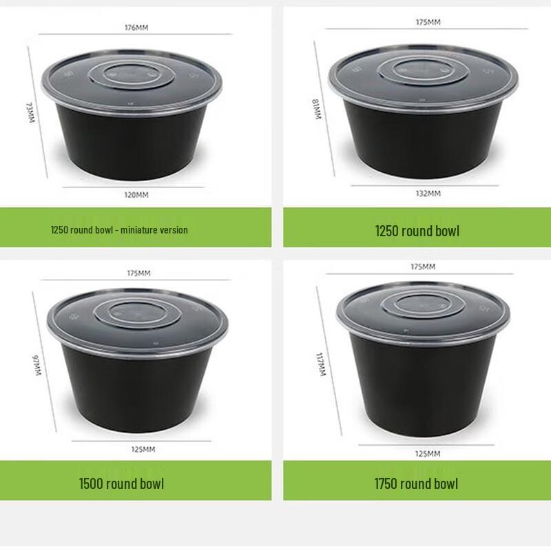 Hansheng Disposable PP Round Meal Prep Containers