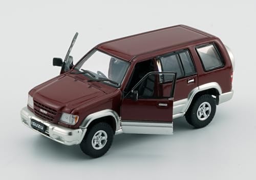BM CREATIONS 1/64 Scale Isuzu Bighorn 1998-2002 Dark Red RHD Finished Product