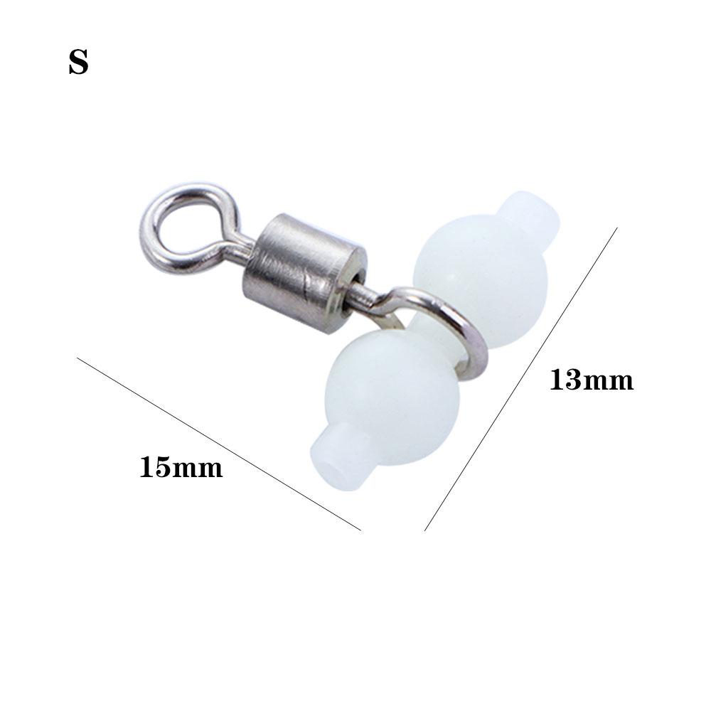 20pcs/bag Luminous Fishing Swivels Rolling Swivels Sea Fishing Accessories Tackle Connector Rolling Swivels 3-way Swivels