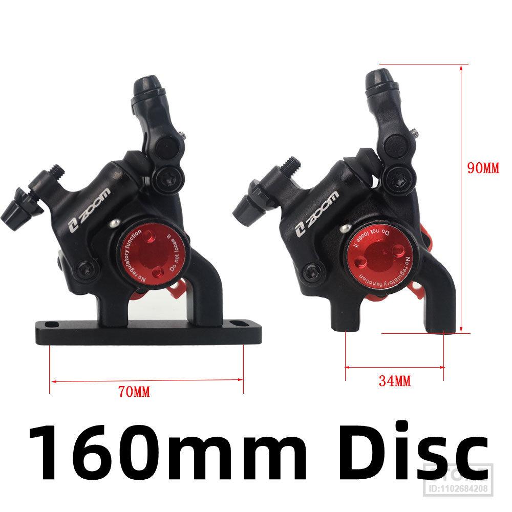 ZOOM New Road Bike Disc Brake Calipers Front Rear Hydraulic Brake Disc HB105 Line Pull Brake Oil 140/160mm Rotor Bicycl Brak Set