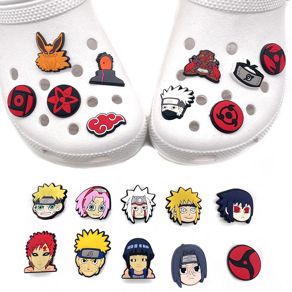 Naruto Series Detachable Clog Shoe Decorative PVC Flower Buckles