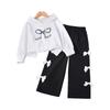 Kids Cartoon Casual Fashion Outfit Set Long Sleeve Top & Pants