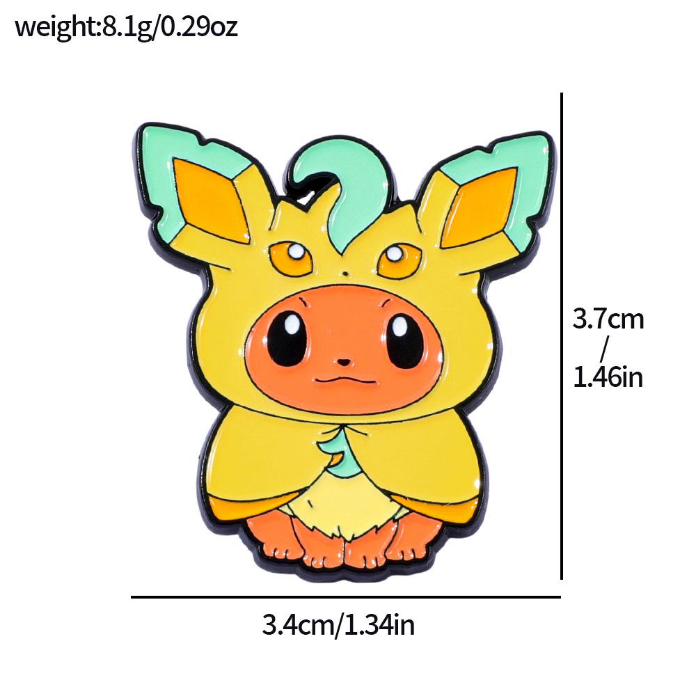 Japanese Anime Pokémon Metal Badge Pokémon Pokémon Pokémon Alloy Brooch