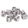 Set of 10 Insert Nuts, Thread Conversion Adapter, Inner Diameter M6*1, Outer Diameter M8*1.25, 15mm Length, Stainless Steel, for Thread Repair, Reduce