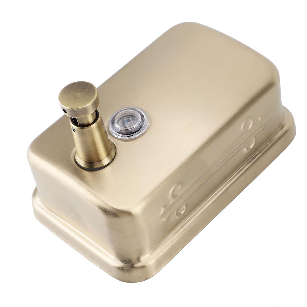 Wall Mount Commercial Soap Dispenser Large Capacity Leakproof Manual Stainless Steel Soap Dispenser for Hotel Bathroom