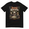 Spooky Biscuits Bakery Halloween Black Cat Baker Baking Cute Graphic T Shirt