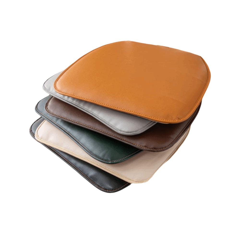 Trendy 40*43cm Seat Cushion Waterproof Faux Leather Chair Cushions Non Slip Thickened Chair Pads Office Chairs