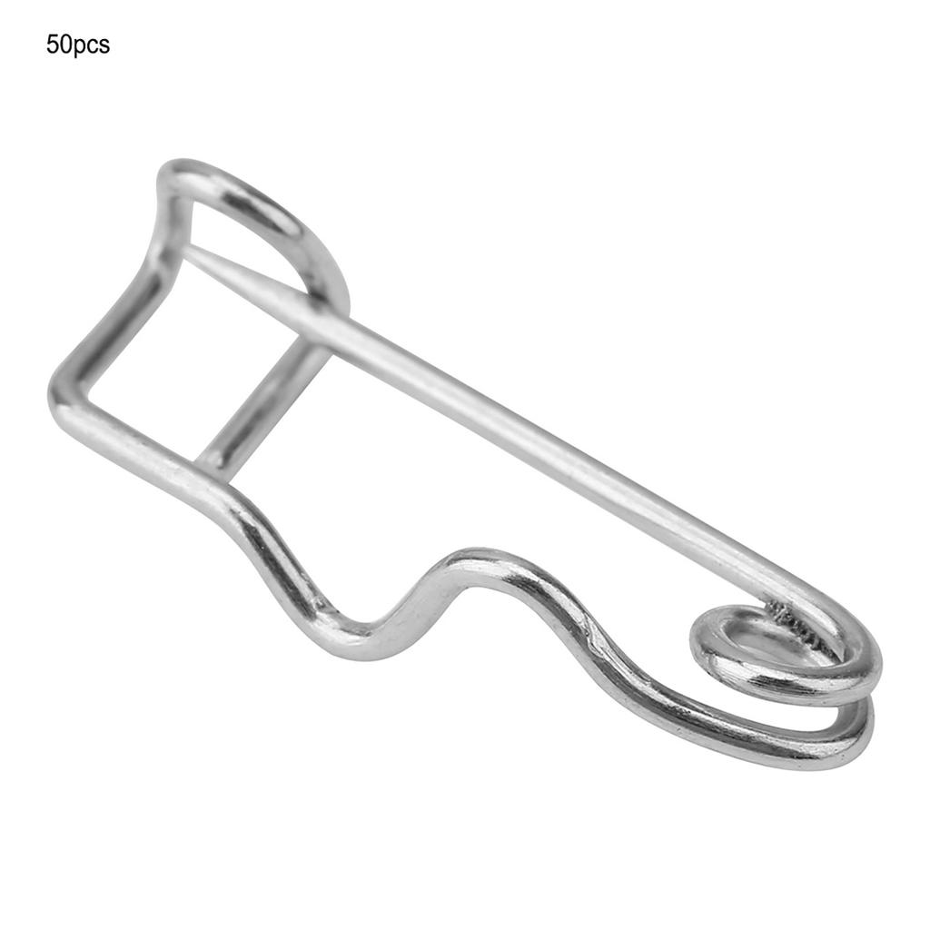 50pcs Metal Safety Needles Pins Brooch Locking Pin Clasp Pin Fastener Sewing Craft Tool (22mm)