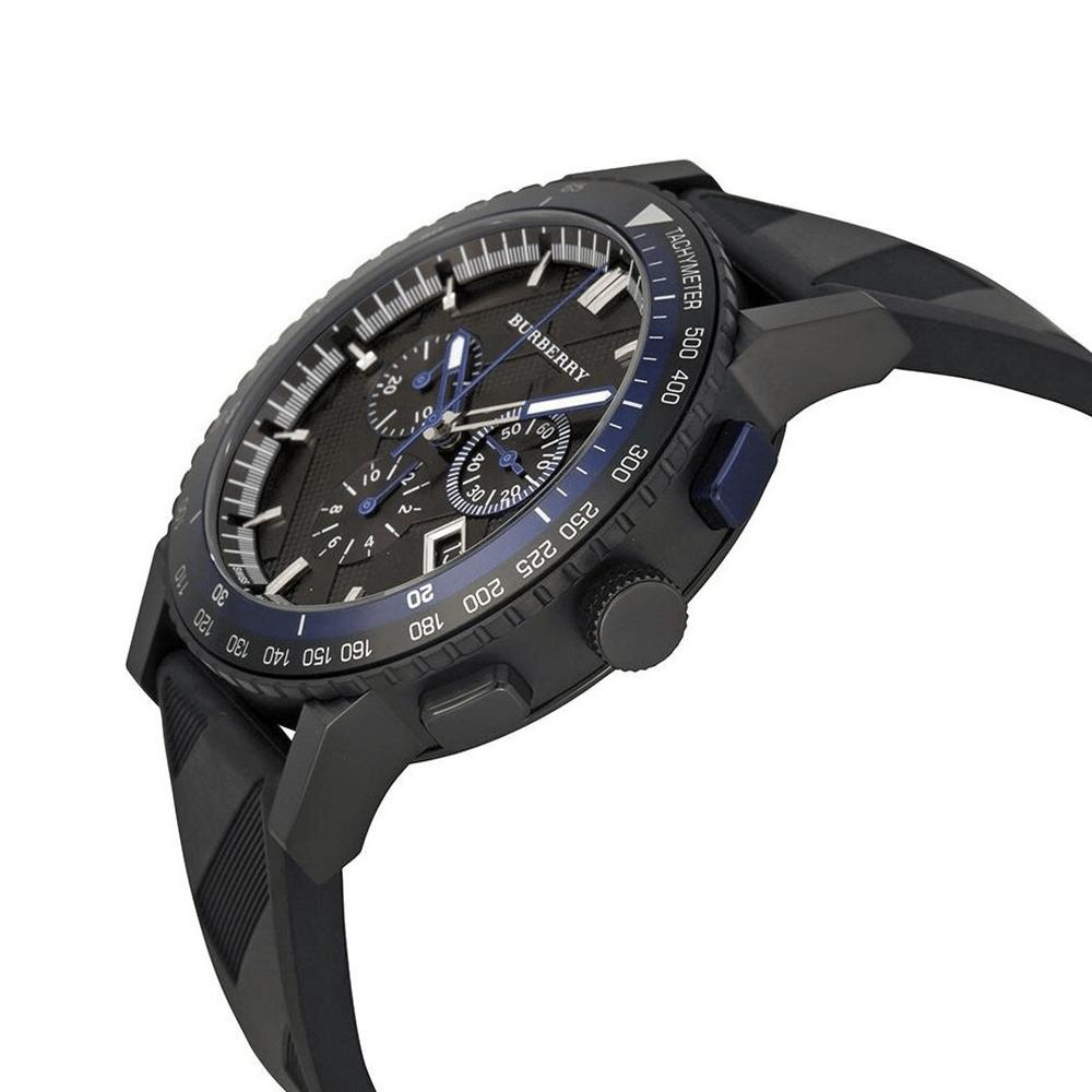 Burberry BU9806 Reloj para Hombre Cronógrafo The City Negro