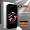Klassischer Böser Regenschirm cooles Muster Design Handyhülle Für Samsung Galaxy S26 S25 S24 S23 S22 S21 Plus Ultra Note20 Weich Schwarz