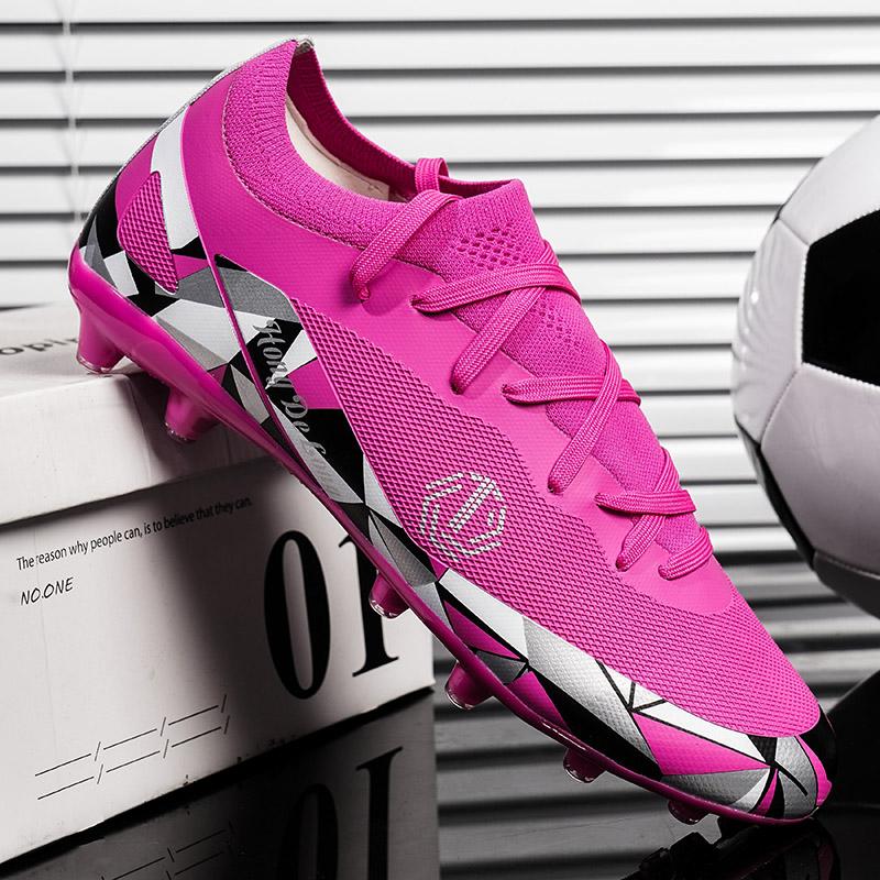 Men New FG Football Boots Sneakers Professional Resistant Adult Breathable Male Soccer Shoes Comfortable Match Football Shoes