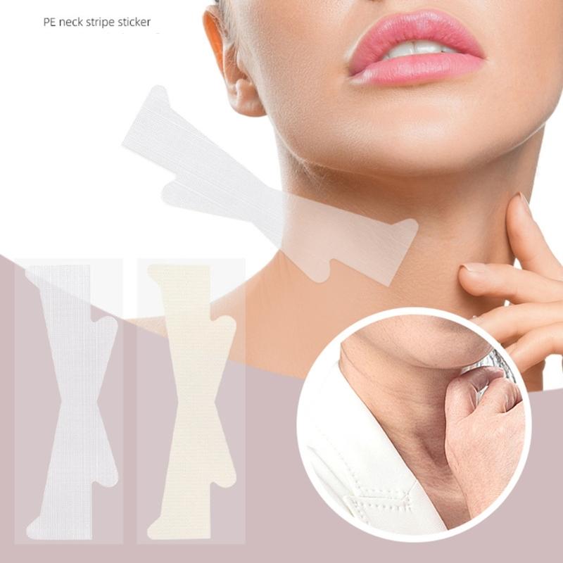 Reusable Facials Adhesive Strips For Instants Neck Tightening And Youthful Appearance 10 Sheets