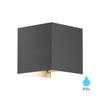 Square Outdoor Wall Light 1xG9 IP54 Grey